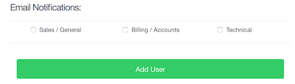 Choose the email notifications