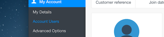 Click on 'Account Users'