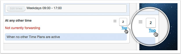 Click the 'Delete' button to remove the Time Plan
