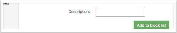 Enter a description into the input