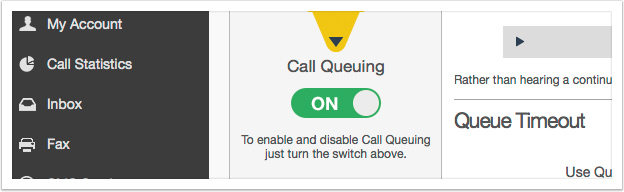 Turn on Call Queuing