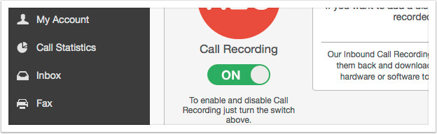 Turn on Call Recording