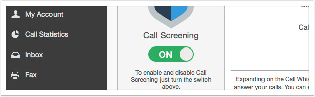 Turn Call Screening on