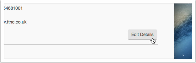 Click the 'Edit Details' button in the section you want to edit