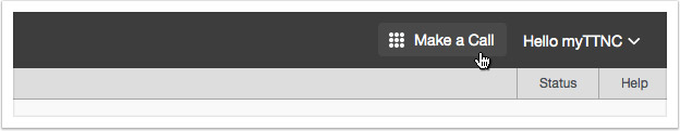 Click the 'Make a Call' icon in the header