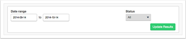 Use the controls to filter your logs