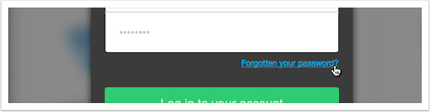 Click the 'Forgotten password?' link