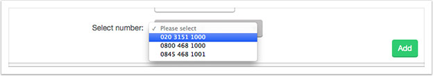 Select a tracking number from the drop down