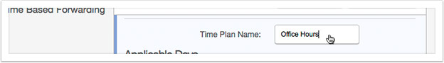Give your Time Plan a name