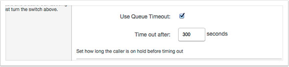 Decide if the call will timeout after a period of time