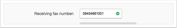 Enter the fax number you want to send the fax to