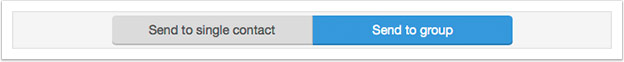 Change the tab in the table header to 'Send to group'