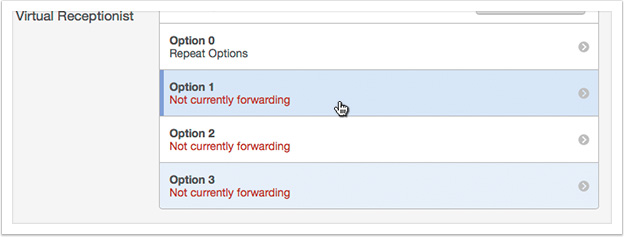 Click the option you want to set up