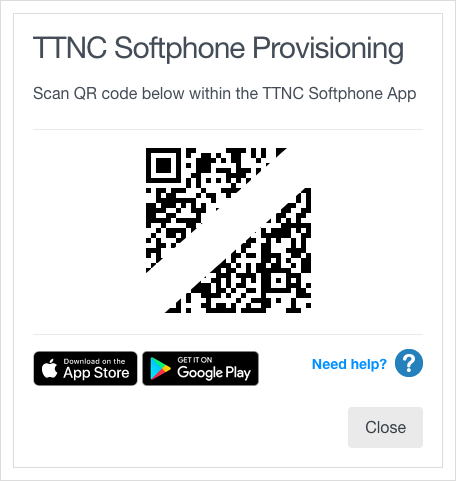 QR Code from myTTNC