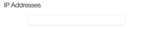 Enter the IP Address