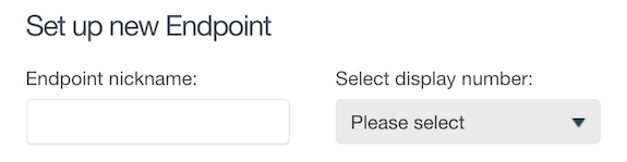 Add a nickname and outbound display