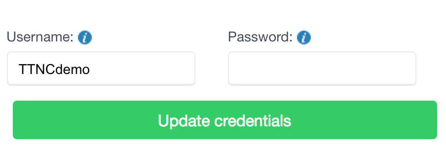 Update Trunk credentials