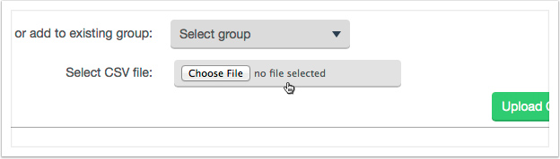 Click the 'Choose' button to find your CSV file