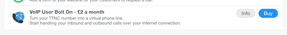 Select 'VoIP User Bolt On' from the list