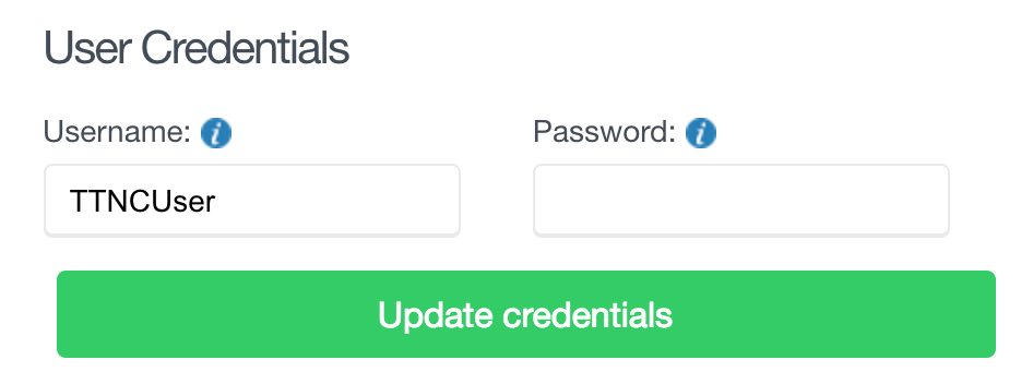 Update VoIP User credentials