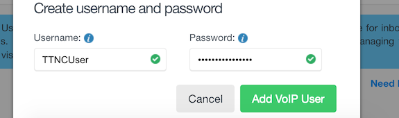 Generate a username and password