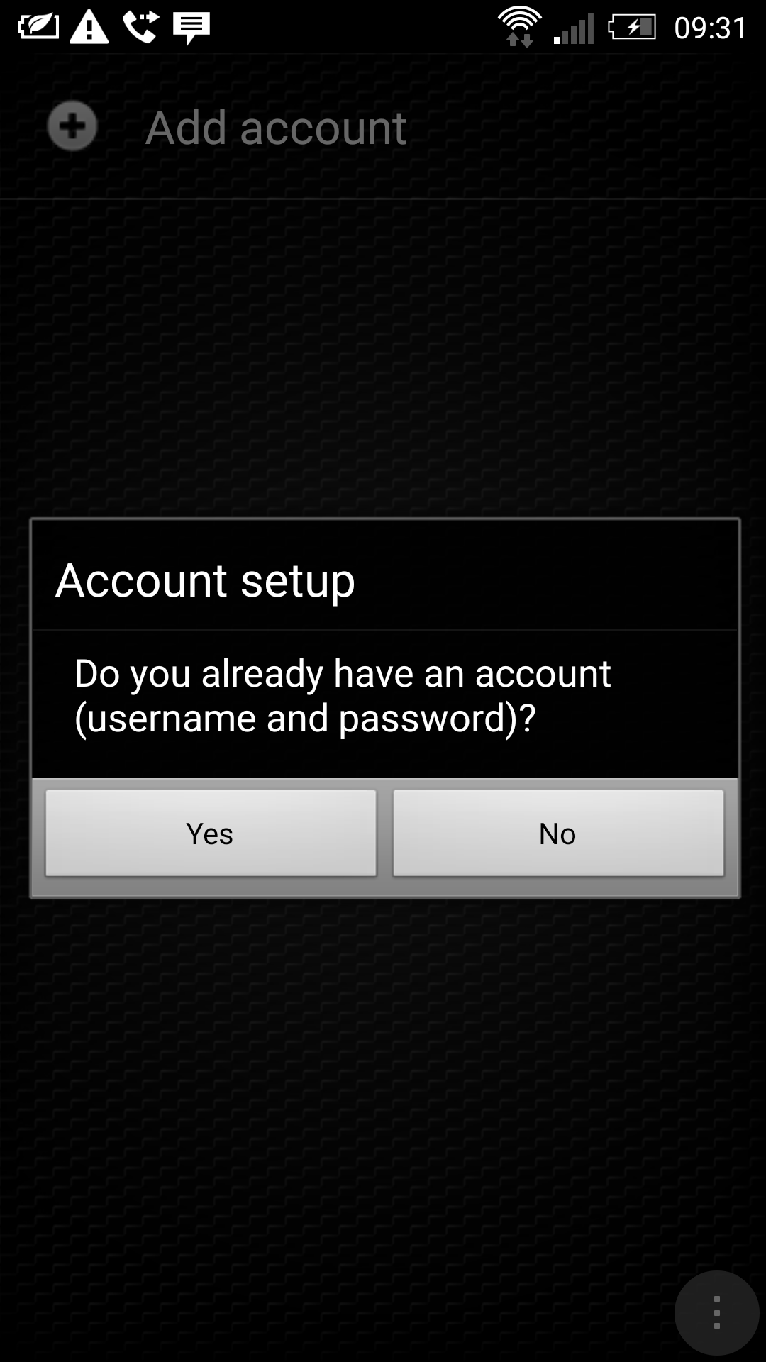 Select 'Yes'