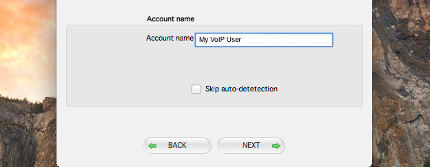 Add a description for your VoIP User