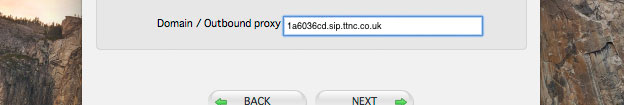 Add domain for your VoIP User