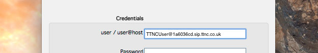 Add username for your VoIP User